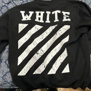 OFF-WHITE sweater, pretty cool one haven’t found many exactly like it.